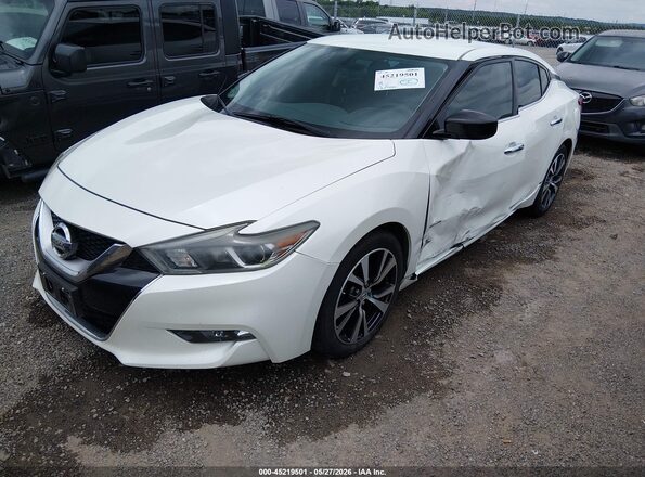 1N4AA6AP9GC423898 2016 NISSAN MAXIMA White Առջևի ձախ երեք քառորդ տեսարան