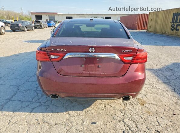 1N4AA6AP9GC447666 2016 NISSAN MAXIMA Maroon Հետևի տեսք