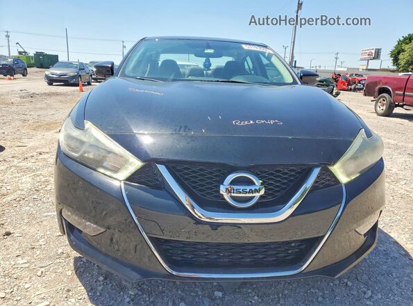 1N4AA6AP9JC381966 2018 NISSAN MAXIMA Black Widok z przodu