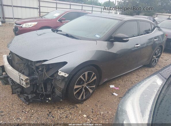 1N4AA6AP9JC394653 2018 NISSAN MAXIMA Gray Առջևի ձախ երեք քառորդ տեսարան