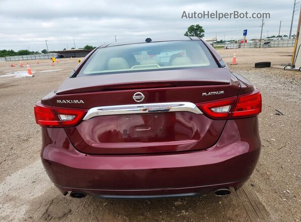 1N4AA6APXGC417303 2016 NISSAN MAXIMA Burgundy 