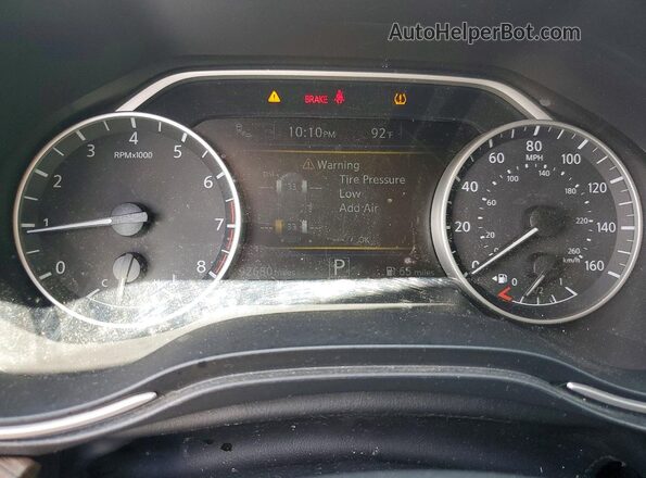 1N4AA6APXHC362367 2017 NISSAN MAXIMA White Вид щитка приладів