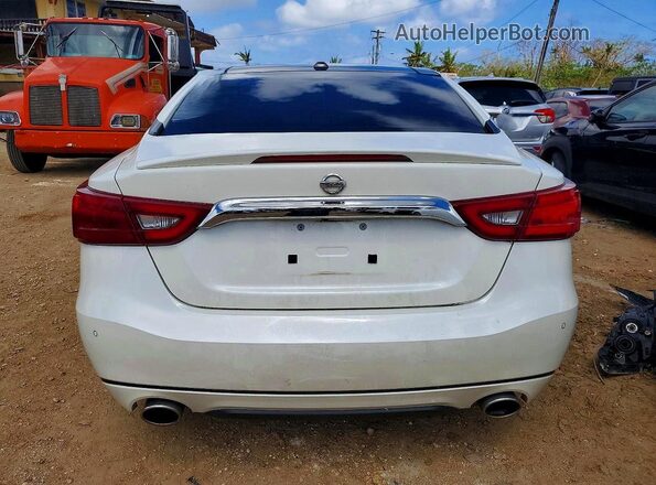 1N4AA6APXHC362367 2017 NISSAN MAXIMA White Вид ззаду