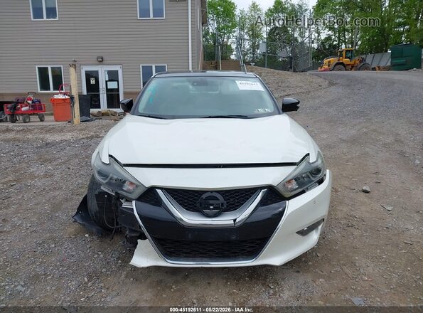 1N4AA6APXHC374745 2017 NISSAN MAXIMA White Առջևի վահանակի տեսք