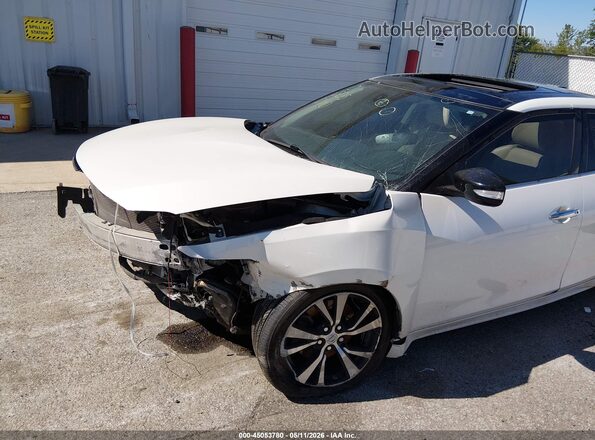 1N4AA6APXJC375402 2018 NISSAN MAXIMA White Front view