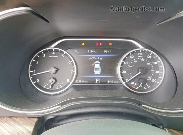 1N4AA6APXJC401528 2018 NISSAN MAXIMA Black Вид щитка приладів
