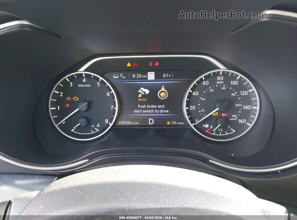 1N4AA6AV1KC376843 2019 NISSAN MAXIMA Black Հետևի նստատեղերի տեսք