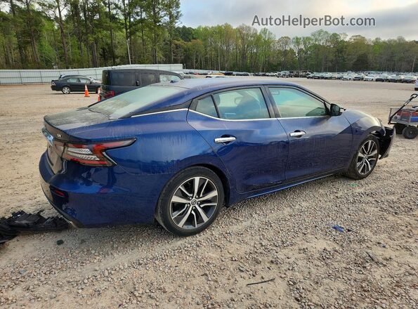 1N4AA6AV2KC371022 2019 NISSAN MAXIMA Blue Задня права чверть