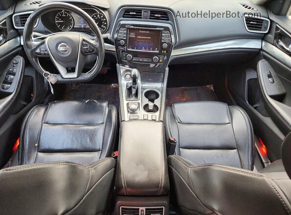 1N4AA6AV2KC371022 2019 NISSAN MAXIMA Blue Вид панелі приладів