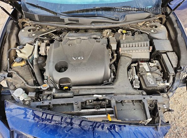 1N4AA6AV2KC371022 2019 NISSAN MAXIMA Blue Вид задньої частини салону