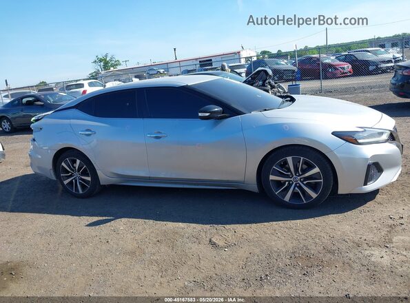 1N4AA6AV3KC360448 2019 NISSAN MAXIMA Silver უკანა სალონის ხედი