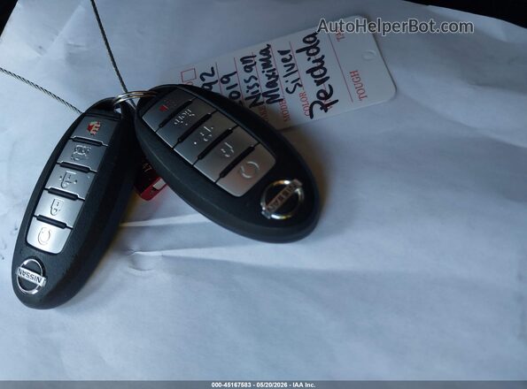 1N4AA6AV3KC360448 2019 NISSAN MAXIMA Silver წინა პანელის ხედი
