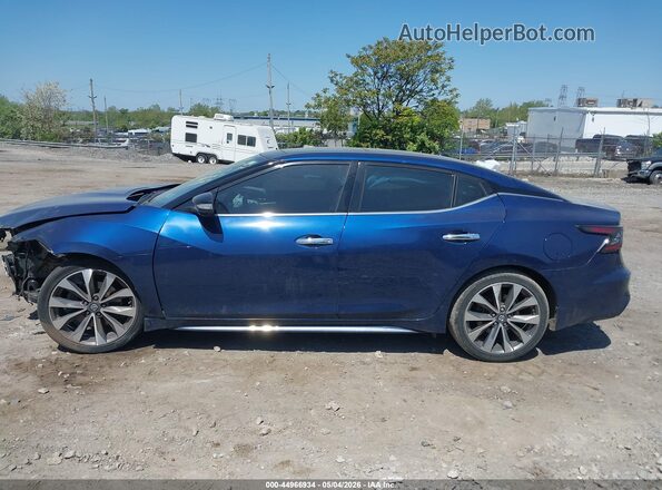 1N4AA6AV4KC381924 2019 NISSAN MAXIMA Синий Вид задней части салона