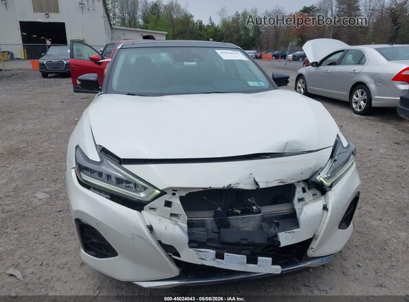 1N4AA6AV5KC365571 2019 NISSAN MAXIMA White Vista del cuadro de instrumentos