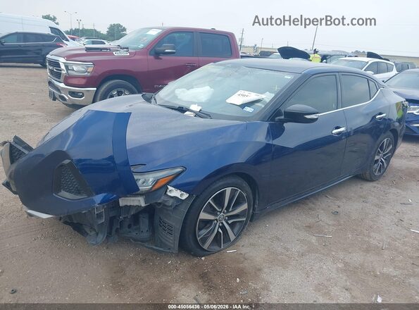 1N4AA6AV5KC384105 2019 NISSAN MAXIMA Blue Передня ліва чверть
