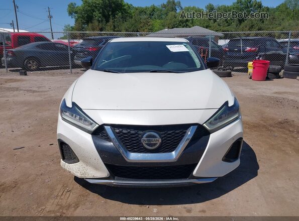 1N4AA6AV6KC379933 2019 NISSAN MAXIMA White Vista del cuadro de instrumentos