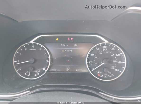 1N4AA6AV6KC379933 2019 NISSAN MAXIMA White Vista de los asientos traseros