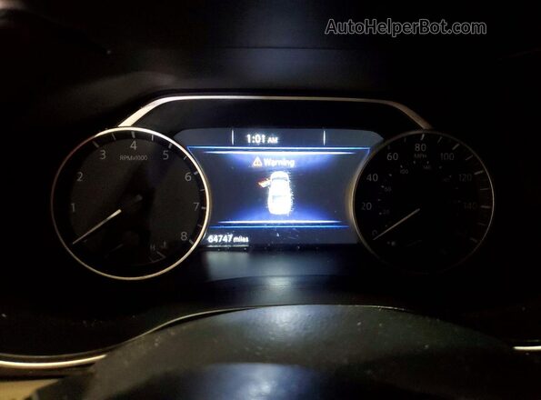 1N4AA6AV7KC381190 2019 NISSAN MAXIMA Black Սարքավորումների վահանակի տեսք