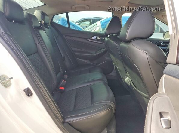 1N4AA6AV7KC383277 2019 NISSAN MAXIMA PLATINUM White Rear seats view