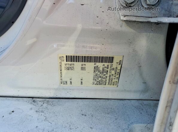 1N4AA6AV8KC370702 2019 NISSAN MAXIMA White 