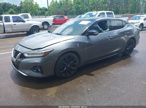 1N4AA6AV8KC474123 2019 NISSAN MAXIMA Gray Передня ліва чверть