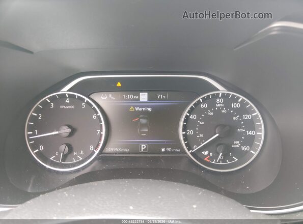 1N4AA6CV2LC363906 2020 NISSAN MAXIMA Черный Вид задних сидений
