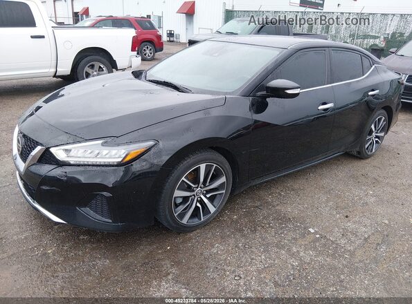1N4AA6CV2LC363906 2020 NISSAN MAXIMA Черный Передняя левая четверть