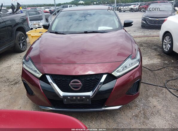 1N4AA6CV3LC383517 2020 NISSAN MAXIMA Red Instrument cluster view