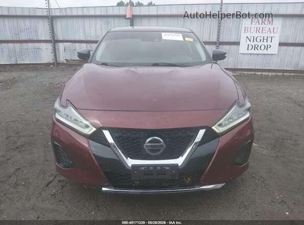 1N4AA6CV4MC513810 2021 NISSAN MAXIMA Maroon Սարքավորումների վահանակի տեսք