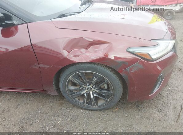 1N4AA6CV4MC513810 2021 NISSAN MAXIMA Maroon Դիմացի տեսք