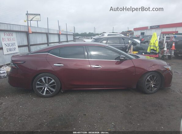 1N4AA6CV4MC513810 2021 NISSAN MAXIMA Maroon Սալոնի հետևի տեսք