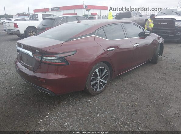 1N4AA6CV4MC513810 2021 NISSAN MAXIMA Maroon Հետևի աջ