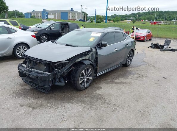 1N4AA6CV6MC502596 2021 NISSAN MAXIMA Серый Передняя левая четверть
