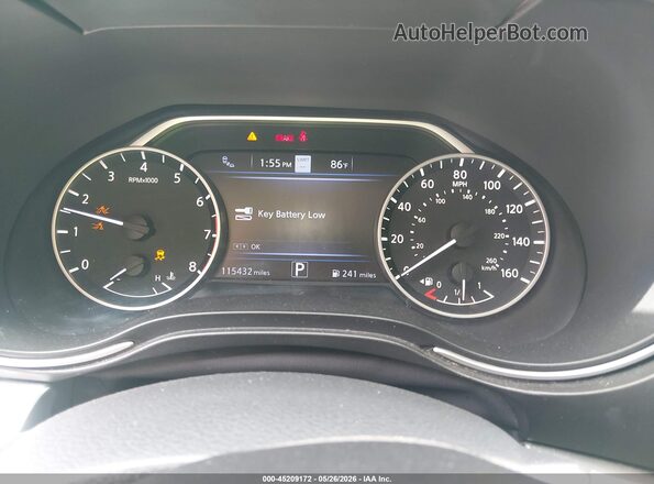 1N4AA6CV7LC364324 2020 NISSAN MAXIMA Silver Rear seats view