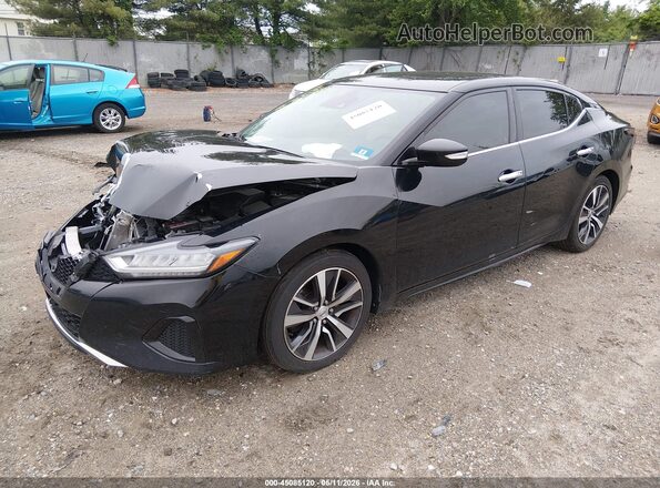 1N4AA6CV7LC369216 2020 NISSAN MAXIMA Black Առջևի ձախ երեք քառորդ տեսարան