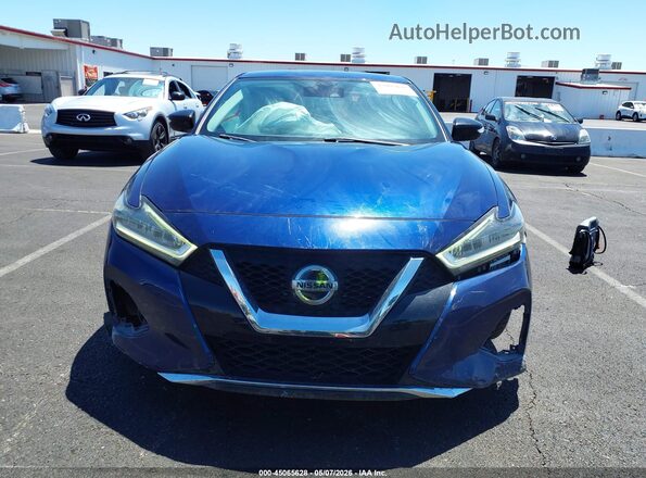 1N4AA6CV8LC372643 2020 NISSAN MAXIMA Blue Սալոնի հետևի տեսք