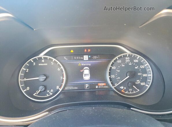 1N4AA6EV1PC507397 2023 NISSAN MAXIMA White ხელსაწყოთა პანელის ხედი