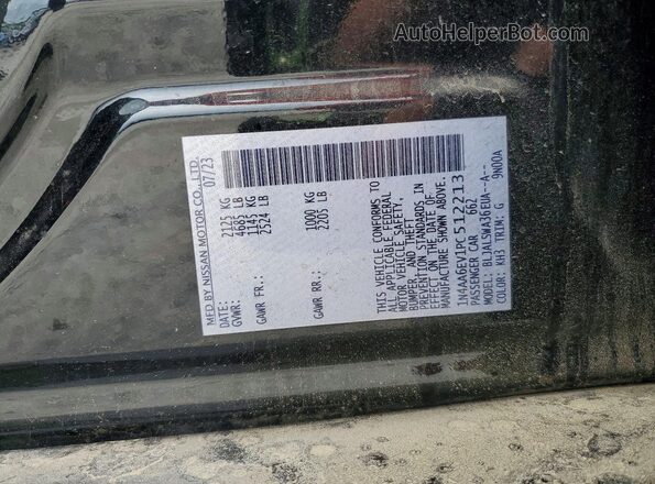 1N4AA6EV1PC512213 2023 NISSAN MAXIMA Black Widok komory silnika