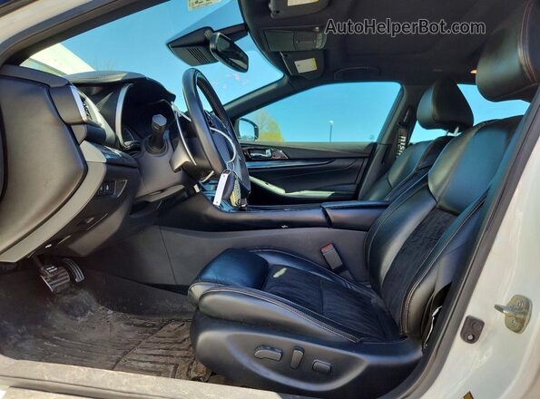 1N4AA6EVXLC384256 2020 NISSAN MAXIMA SR White Вид салону спереду