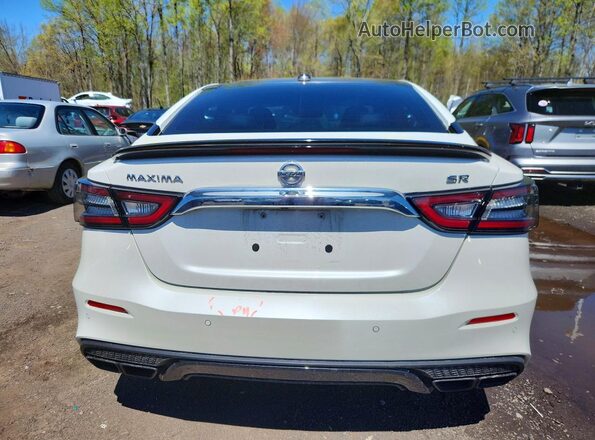 1N4AA6EVXLC384256 2020 NISSAN MAXIMA SR White Вид ззаду