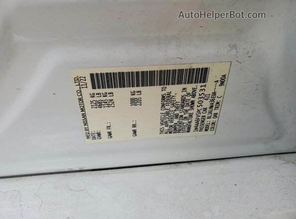 1N4AA6FV5PC503531 2023 NISSAN MAXIMA Белый Вид подкапотного пространства