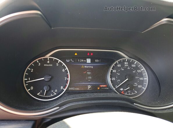 1N4AA6FV5PC506008 2023 NISSAN MAXIMA Black Вид щитка приладів