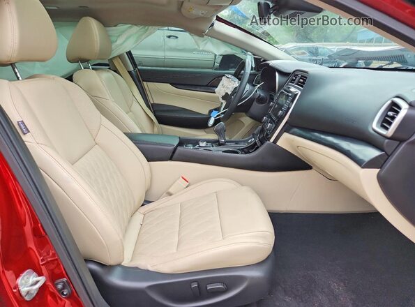 1N4AA6FV6PC503988 2023 NISSAN MAXIMA Red Вид салону спереду