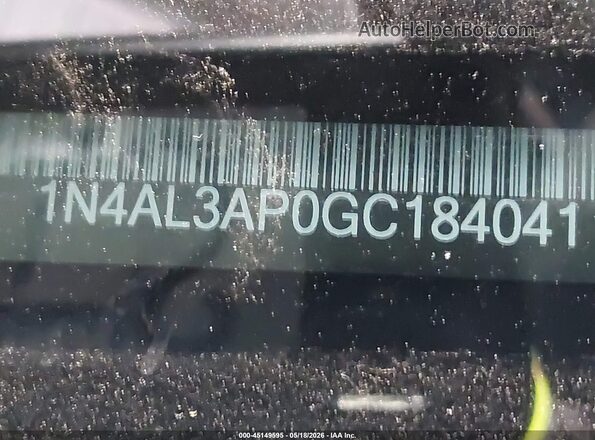 1N4AL3AP0GC184041 2016 NISSAN ALTIMA Blue Engine compartment view