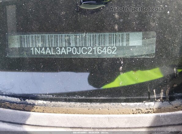 1N4AL3AP0JC216462 2018 NISSAN ALTIMA Silver 