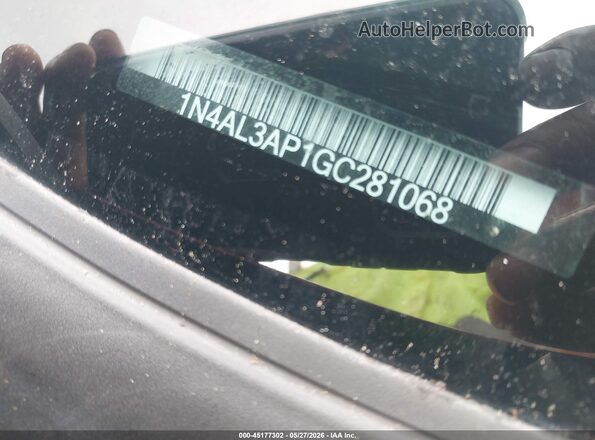 1N4AL3AP1GC281068 2016 NISSAN ALTIMA Red Vista del compartimento del motor