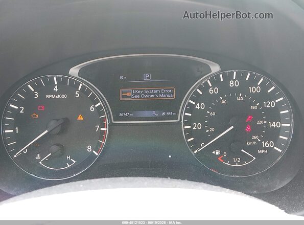 1N4AL3AP2GC179228 2016 NISSAN ALTIMA Black Հետևի նստատեղերի տեսք