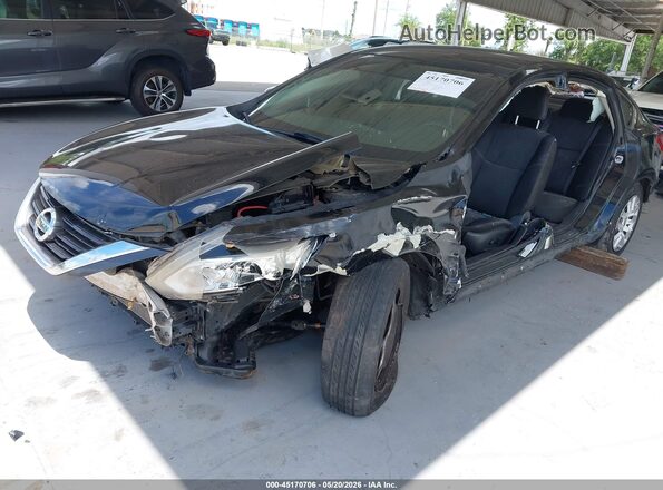 1N4AL3AP2GN322781 2016 NISSAN ALTIMA Black წინა მარცხენა ხედი სამი მეოთხედიდან