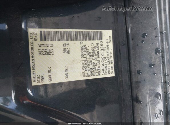 1N4AL3AP2HC259260 2017 NISSAN ALTIMA Gray 