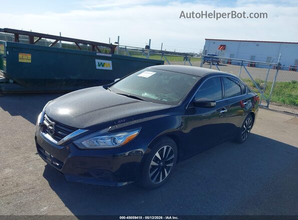 1N4AL3AP2JC265047 2018 NISSAN ALTIMA Black Առջևի ձախ երեք քառորդ տեսարան